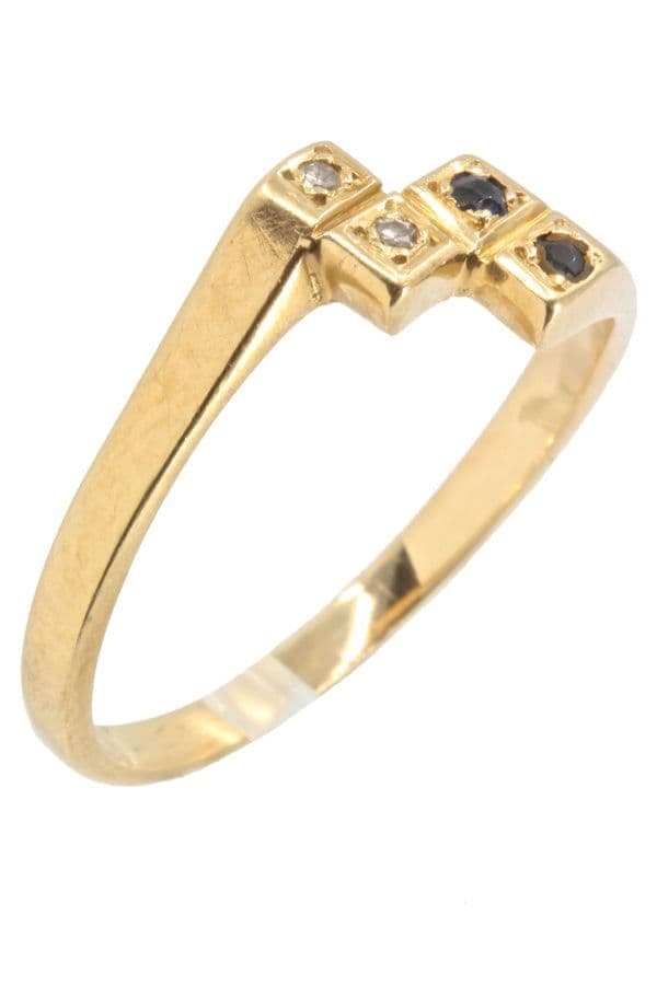 Bague Ancienne Saphirs et Diamants - photo 3