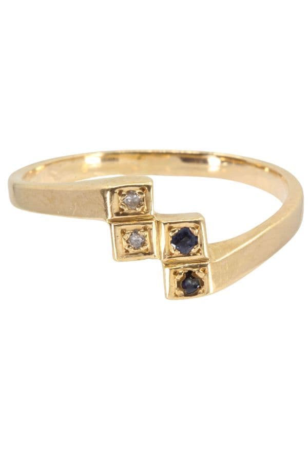 Bague Ancienne Saphirs et Diamants - photo 2