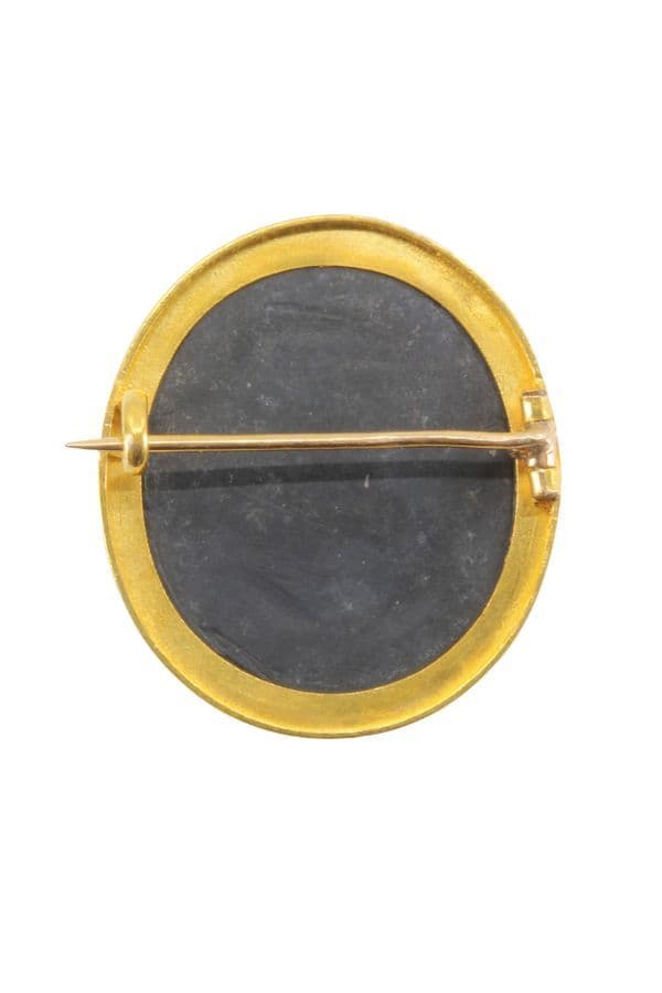 Broche Ancienne Camee Jais - photo 2