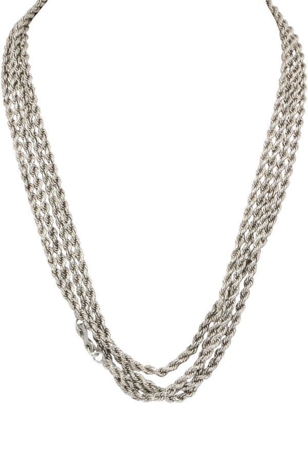 Sautoir Ancien Maille Torsadée