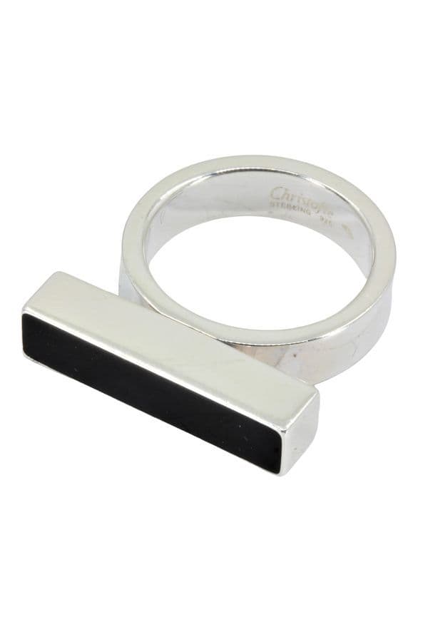 Bague Argent et Onyx Christofle - photo 3