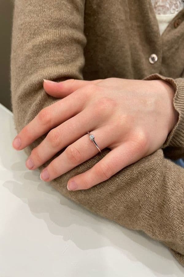 Solitaire Diamant 0.12 Carat - photo 2