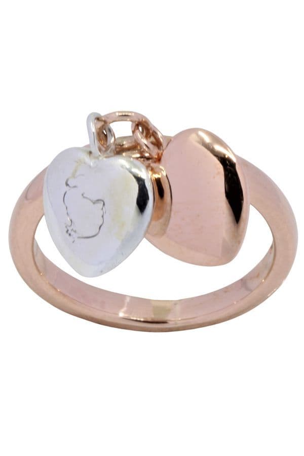 Bague Coeurs Signée \"dodo\"