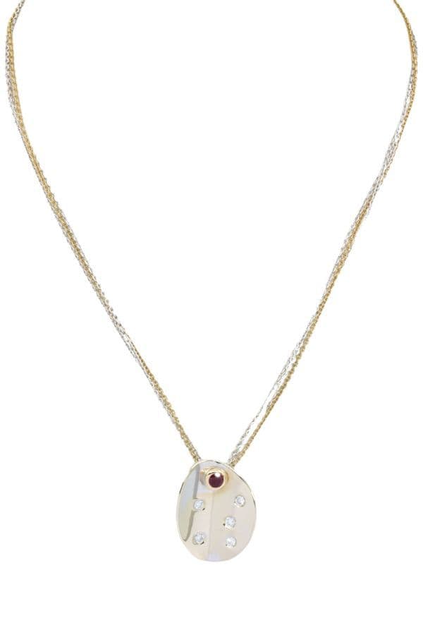 Collier de Créateur Rubis et Diamants