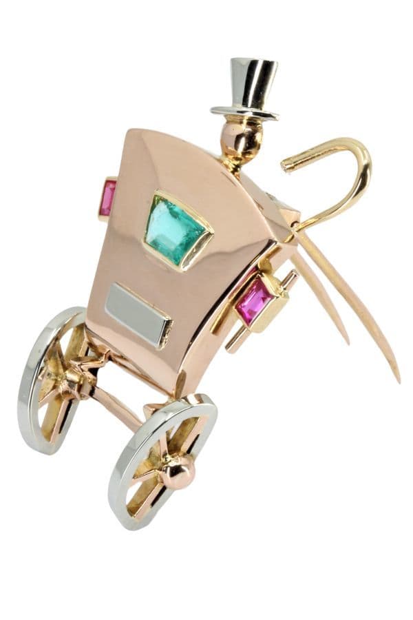 Broche Ancienne Carrosse - photo 3