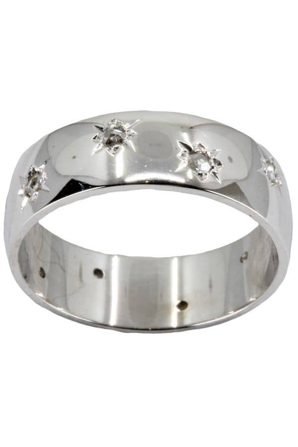 BAGUE ANCIENNE DIAMANTS, photo 2 sur 3