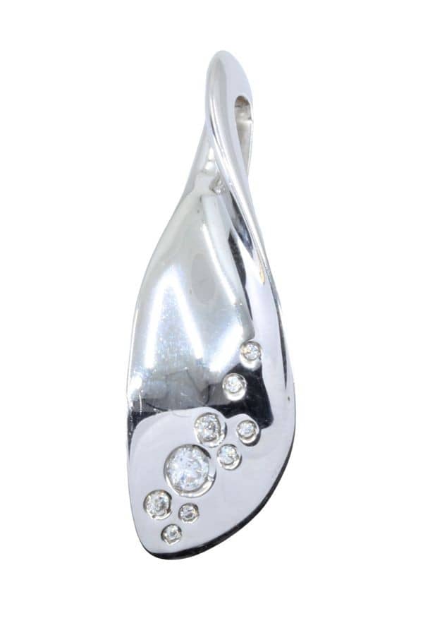 PENDENTIF ARGENT ET STRASS, photo 2 sur 3