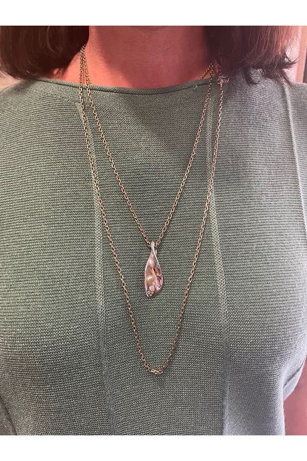Pendentif Argent et Strass - photo 2