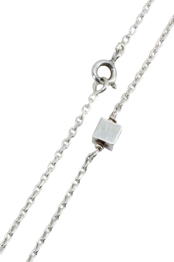 Collier Argent Cube - photo 2