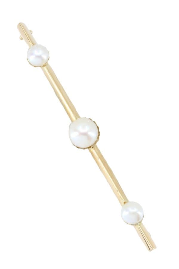Broche Ancienne Perles