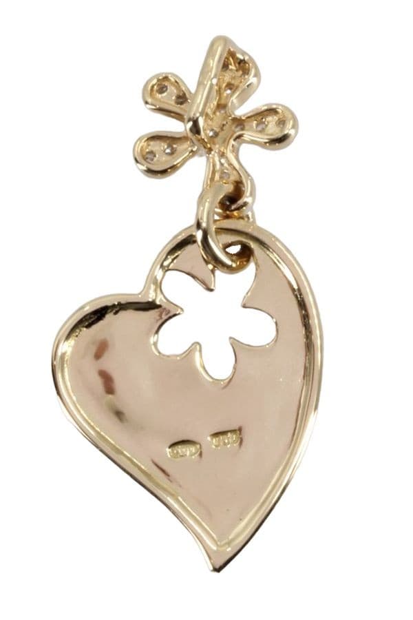 Pendentif Coeur Diamants - photo 3