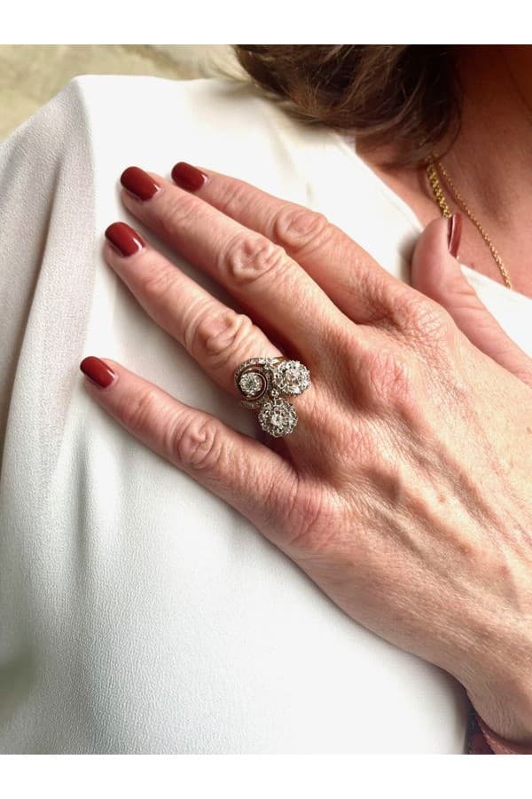 Bague Tourbillon Diamants Art-Nouveau - photo 2
