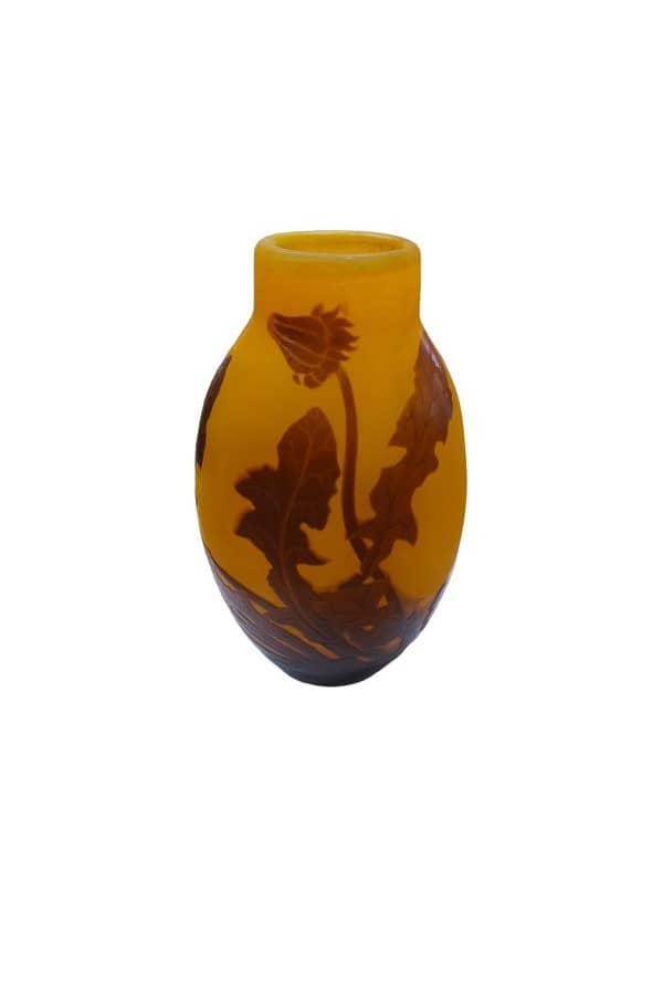 VASE EMILE GALLÉ DECORS PAVOTS, photo 2 sur 3
