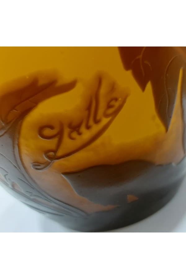 Vase Emile Gallé Decors Pavots - photo 5