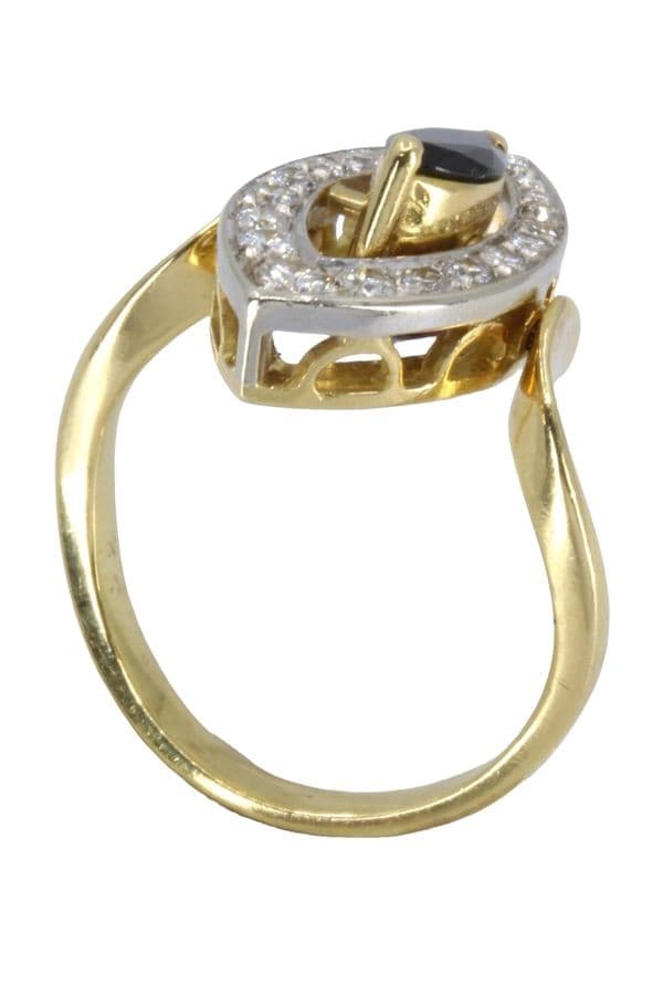 Bague Articulée Saphir, Rubis et Diamants - photo 5