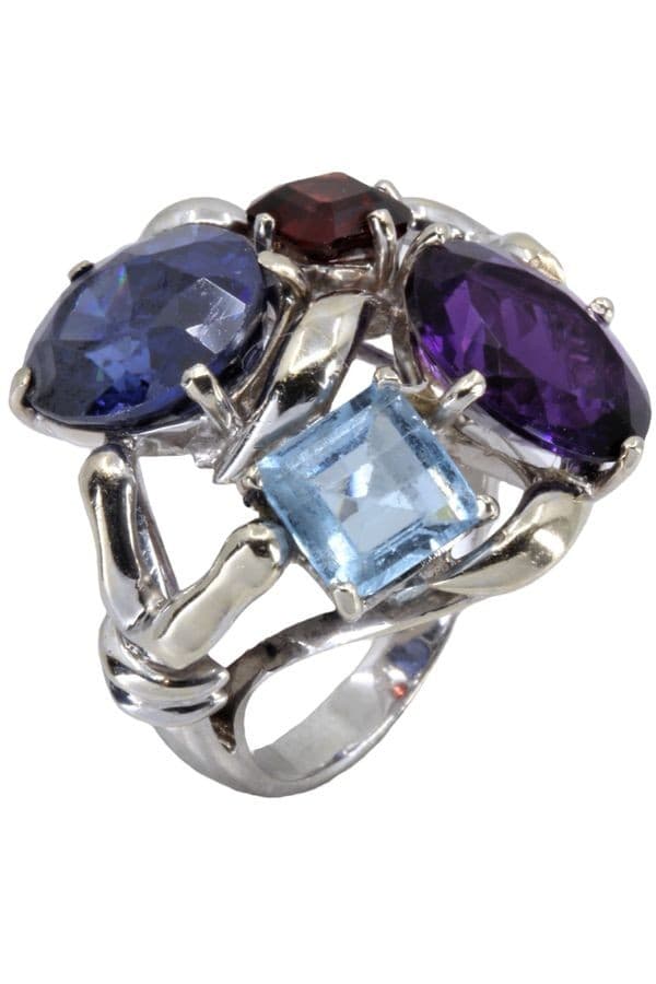 Bague Moderne Pierres Fines - photo 3