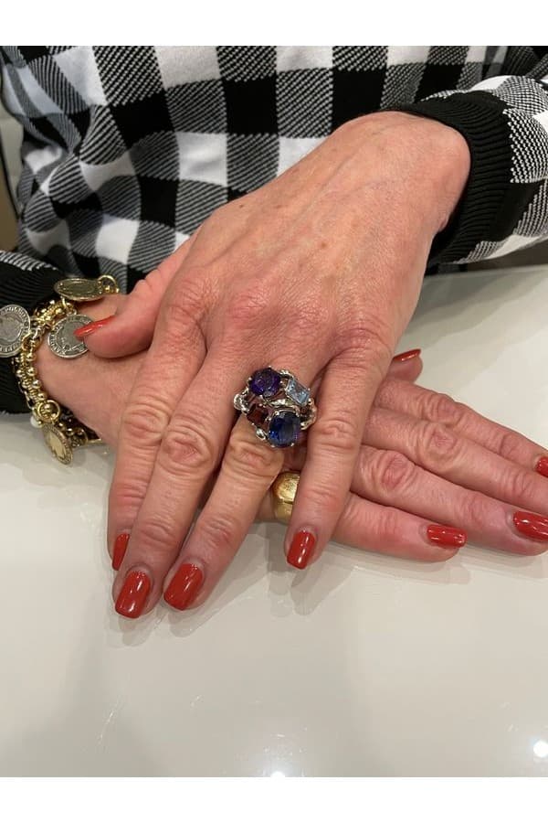 Bague Moderne Pierres Fines - photo 2
