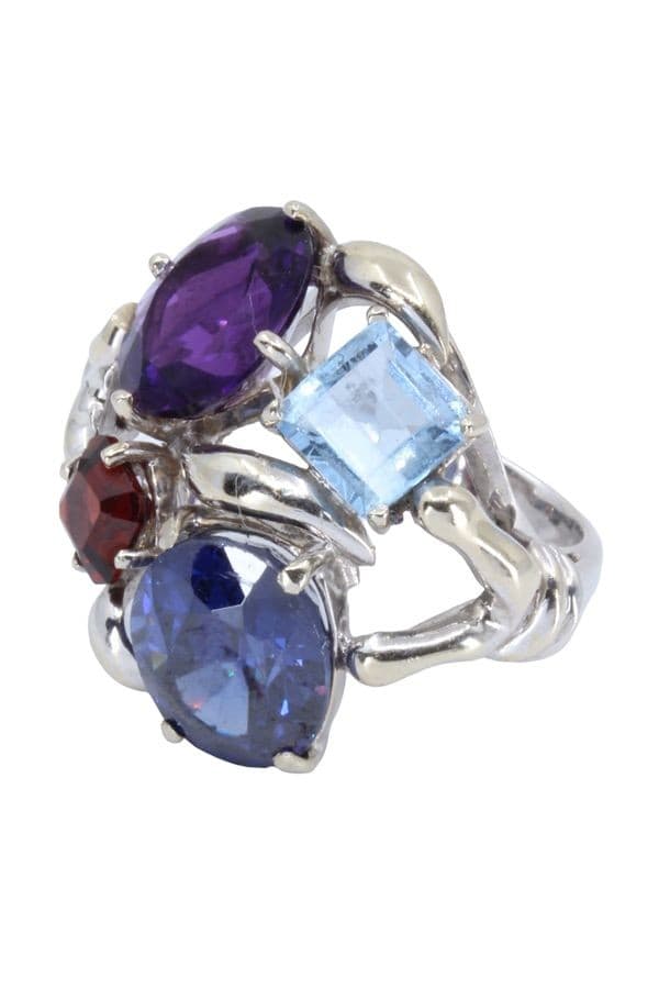 Bague Moderne Pierres Fines - photo 5