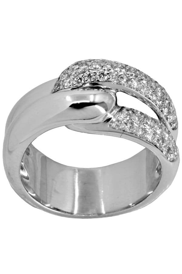 Bague Entrelacée Diamants