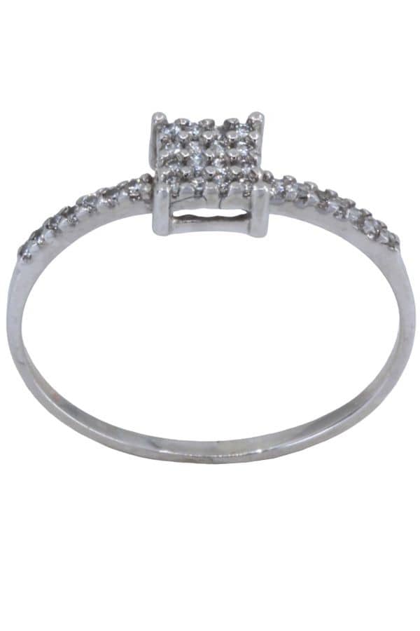 BAGUE MODERNE PAVAGE DIAMANTS, photo 2 sur 3