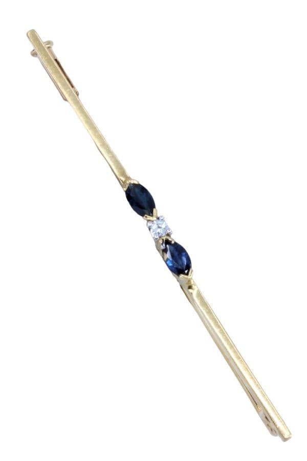 Broche Ancienne Saphirs et Diamant
