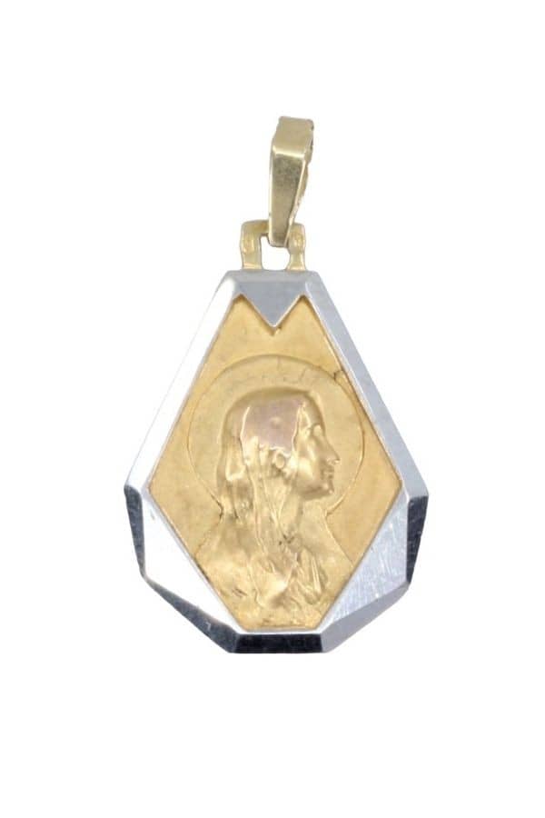 MÉDAILLE VIERGE ART-DÉCO, photo 2 sur 3