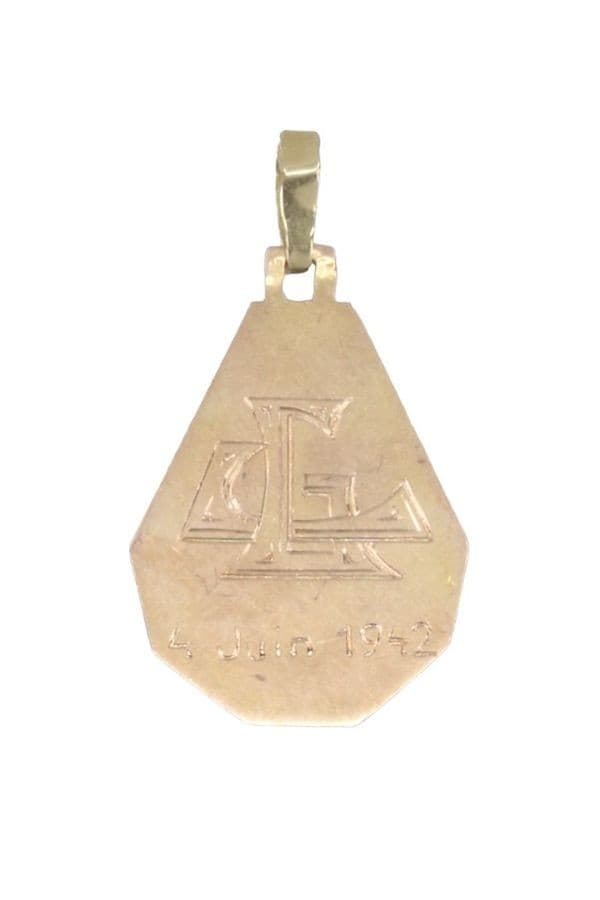 Médaille Vierge Art-Déco - photo 3