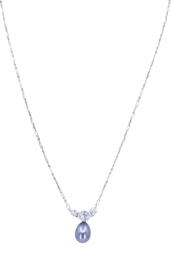 Collier Diamants Art-Déco