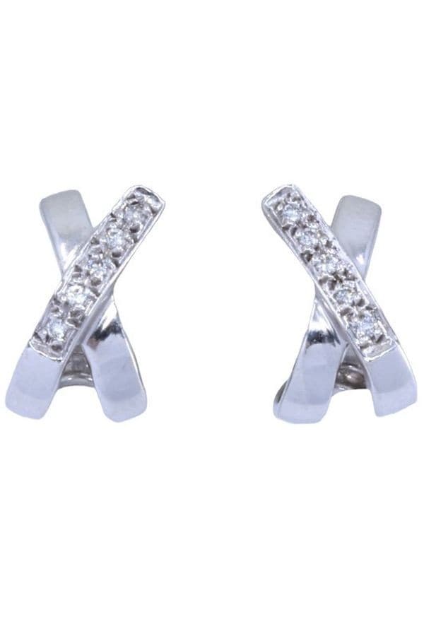 Boucles d'Oreilles Moderne Diamants