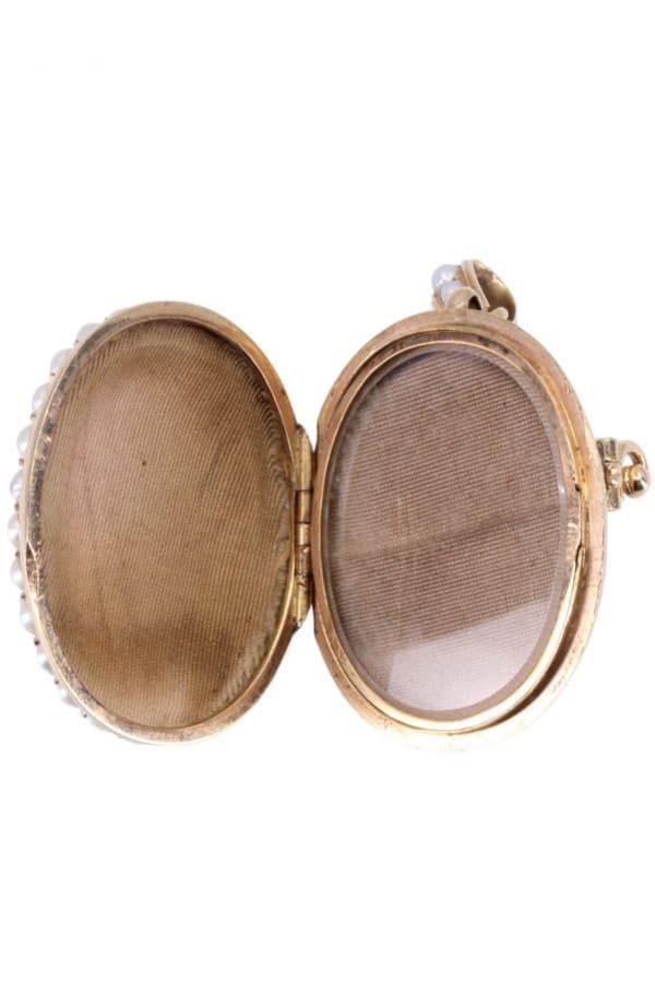 Broche Pendentif Camée et Perles - photo 3