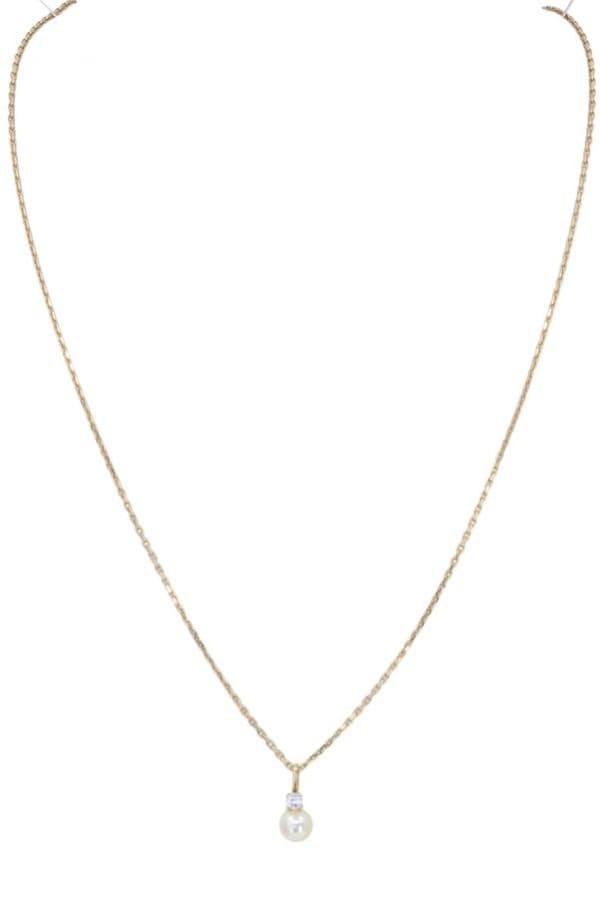 Collier Moderne Perle et Diamant