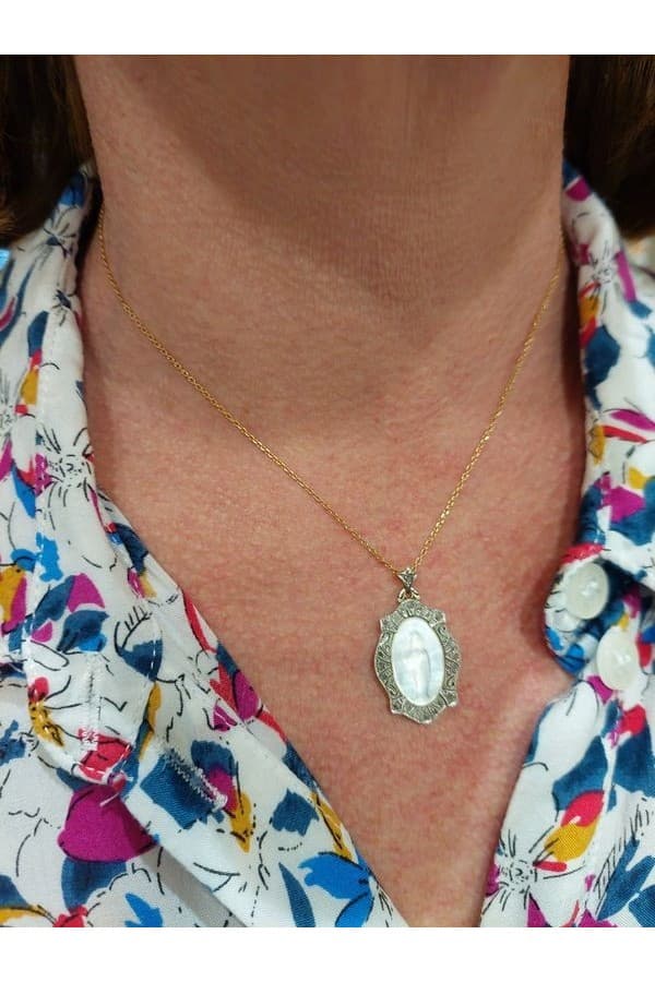 Médaille Vierge Art Déco - photo 2