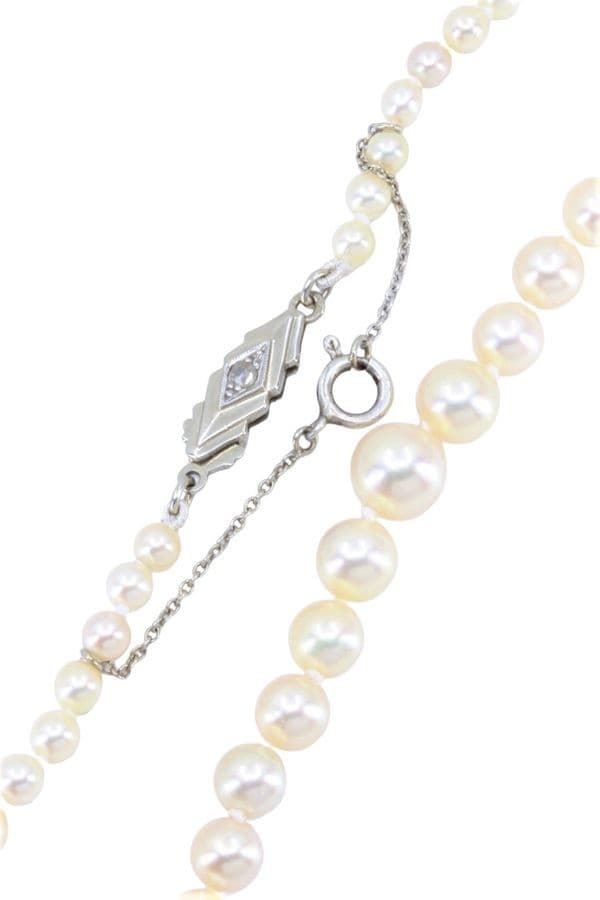 Collier de Perles en Chute Art-Déco - photo 3