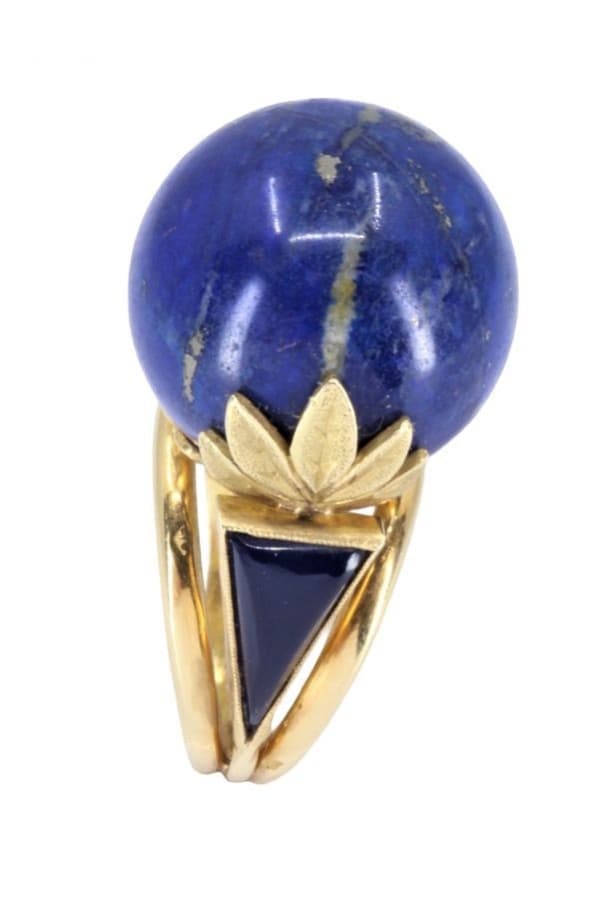 Bague Boule Lapis Lazuli - photo 6