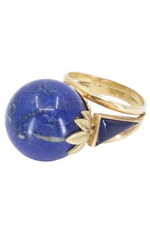 Bague Boule Lapis Lazuli - photo 3