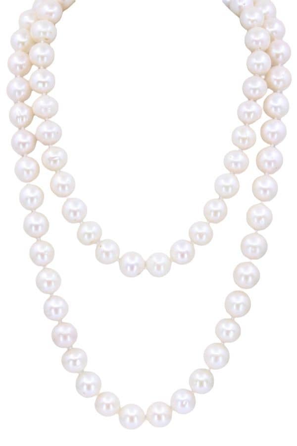 COLLIER DE PERLES OPERA, photo 2 sur 3