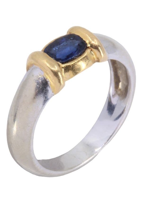 Bague Moderne 2 Ors Saphir - photo 5