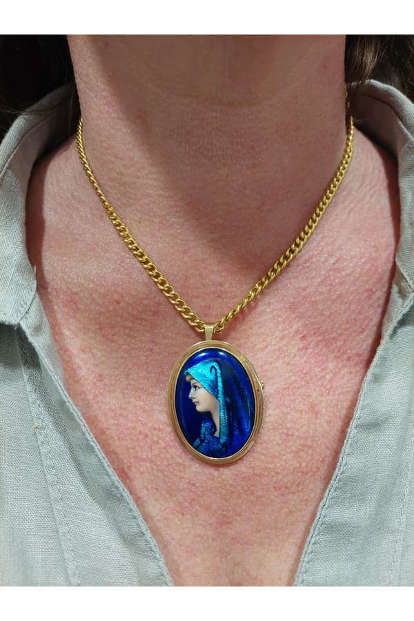 Pendentif Broche Émail de Limoges - photo 2