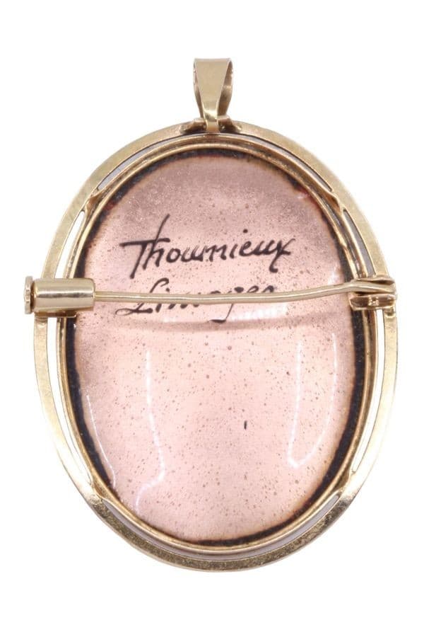 Pendentif Broche Émail de Limoges - photo 3