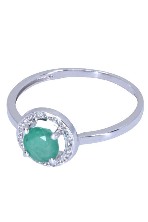 Bague Émeraude et Diamants - photo 4