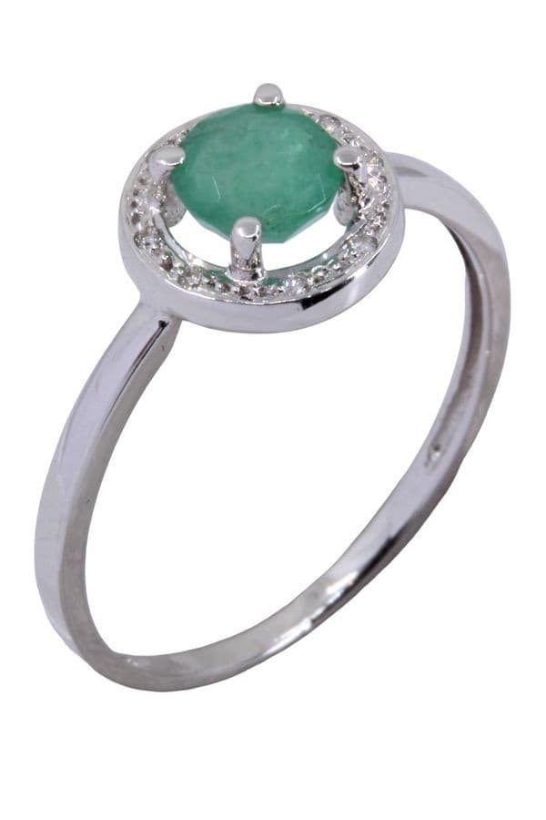 Bague Émeraude et Diamants - photo 5
