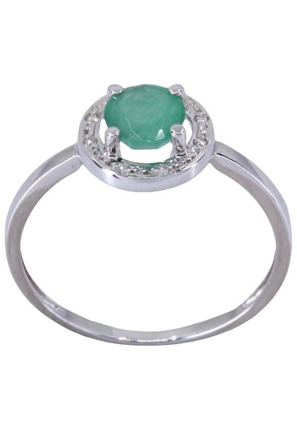 Bague Émeraude et Diamants
