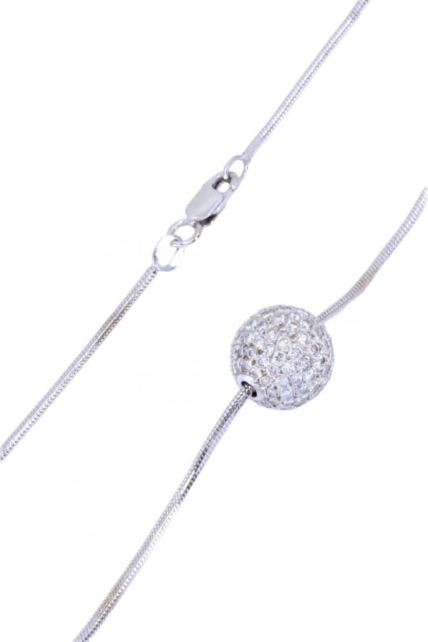 Collier Boule Pavage Diamants - photo 3