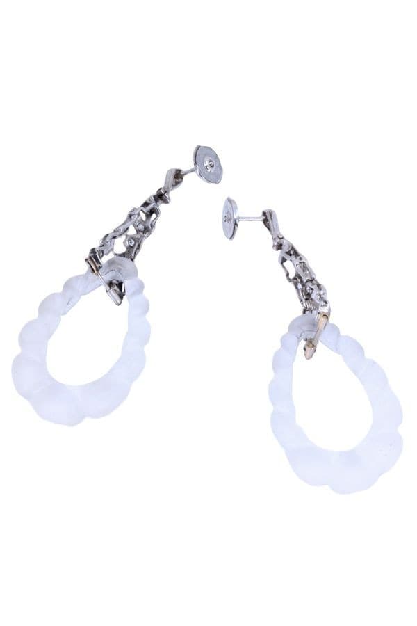 Boucles d'Oreilles Cristal et Diamants - photo 3