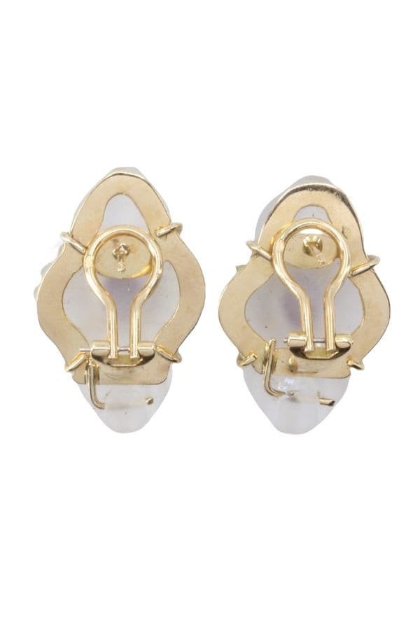 Boucles d'Oreilles Rubis et Cristal - photo 3
