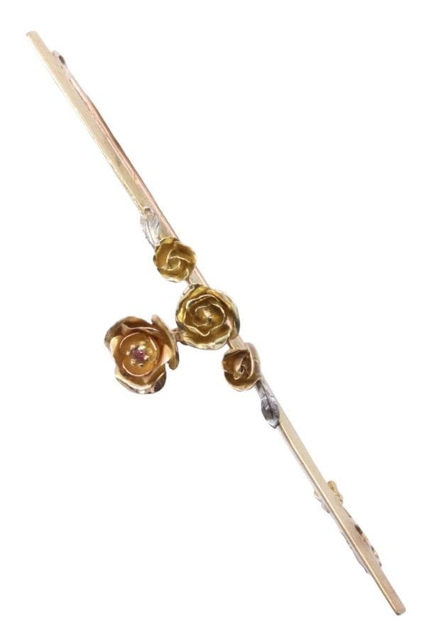 Broche Roses Art-Nouveau