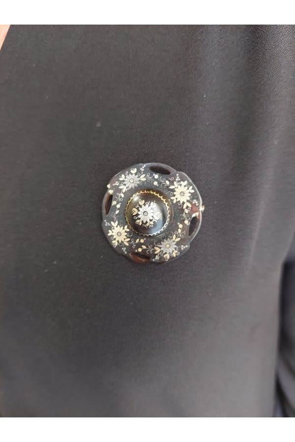 Broche Piquée d'Écaille Napoléon Iii - photo 2