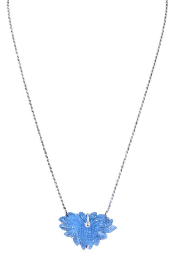 Collier Ancien Topaze et Diamant