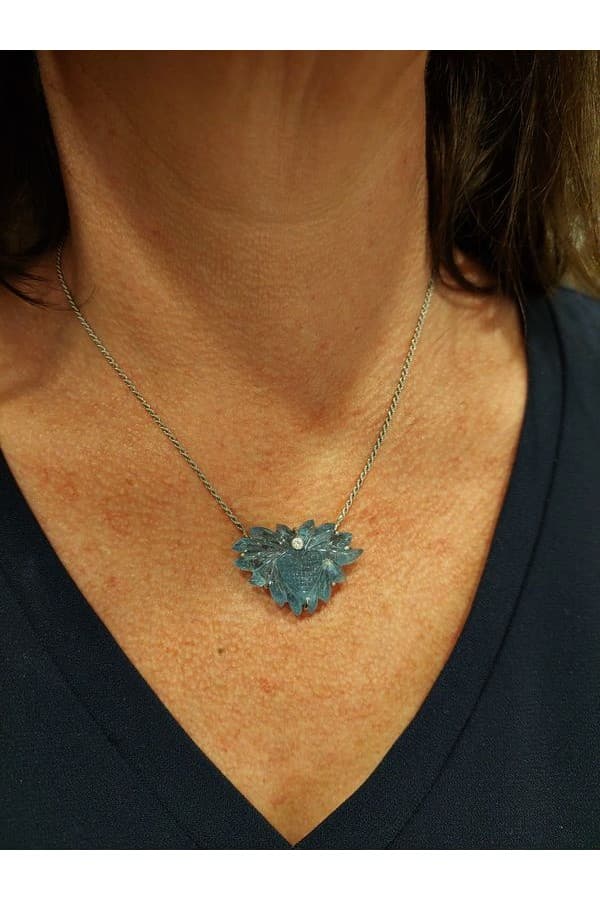 Collier Ancien Topaze et Diamant - photo 2