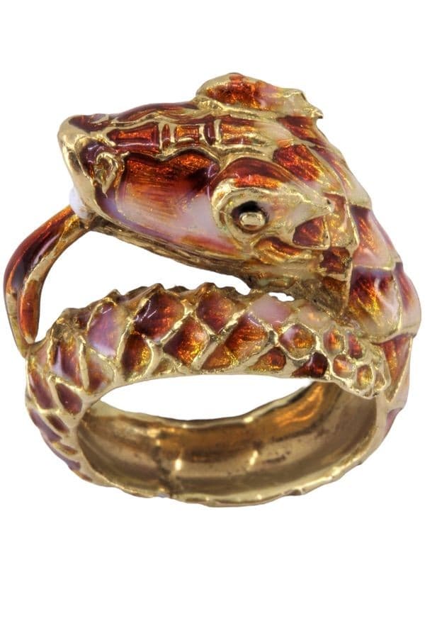 Bague Serpent Émaillée
